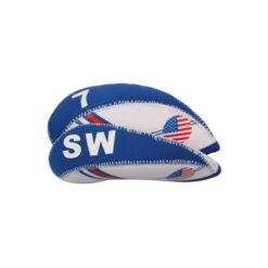 Volf Golf USA Flag Neoprene Iron Head Covers Set -Wilson Store VolfGolfHeadcover USANeopreneIrons4