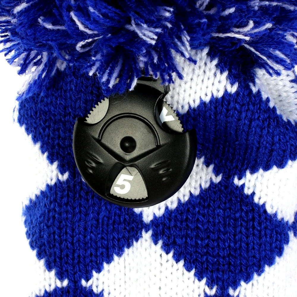 Volf Golf Knit Blue White Diamond Headcover Set 6 Volf Golf Knit Blue White Diamond Headcover Set - Image 4
