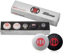 Volvik Marvel Limited Edition Marvel Golf Ball Gift Packs -Wilson Store Volvik Vivid Marvel Black Widow Gift Pack
