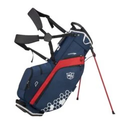 Wilson Staff Golf Feather Lite FL Stand Carry Bags 20 Wilson Staff Golf Feather Lite FL Stand Carry Bags -Wilson Store WGB5705NA WS FEATHER NARDWH bag with strap and open stand