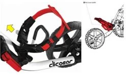 Clicgear Golf 3-Wheel Push Cart Model 4.0 35 Clicgear Golf 3-Wheel Push Cart Model 4.0 -Wilson Store White 8