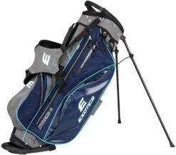 Tour Edge Exotics Xtreme 4 Stand Bags -Wilson Store Xtreme 4 Carry Bag Navy Scratch Plaid Teal