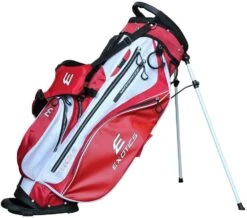 Tour Edge Exotics Xtreme 4 Stand Bags -Wilson Store Xtreme 4 Carry Bag Red White