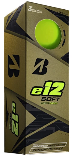 Bridgestone Golf E12 Soft Golf Balls -Wilson Store e12 Soft Matt Green Sleeve 9a71ebe0 47bf 4e36 9fb0 5307b4da7cf2