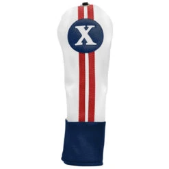 Sahara Retro Vintage #X Fairway Wood Headcovers -Wilson Store fw x hc red white blue