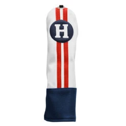 Sahara Retro Vintage Hybrid Headcovers -Wilson Store hy hc red white blue