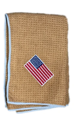Joseph Elliott USA Embroidered Flag 18" X 18" Micro Fiber Towels -Wilson Store je12