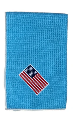 Joseph Elliott USA Embroidered Flag 18" X 18" Micro Fiber Towels -Wilson Store je13