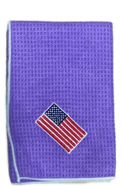 Joseph Elliott USA Embroidered Flag 18" X 18" Micro Fiber Towels -Wilson Store je3