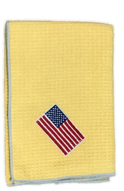 Joseph Elliott USA Embroidered Flag 18" X 18" Micro Fiber Towels -Wilson Store je4