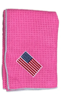 Joseph Elliott USA Embroidered Flag 18" X 18" Micro Fiber Towels -Wilson Store je8
