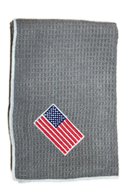 Joseph Elliott USA Embroidered Flag 18" X 18" Micro Fiber Towels -Wilson Store je9