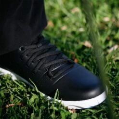 Orlimar Men's Spikeless Golf Shoes 16 Orlimar Men's Spikeless Golf Shoes -Wilson Store orlimar black front closeup 1